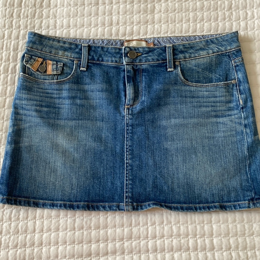 PAIGE Sz 31 Fairfax denim skirt